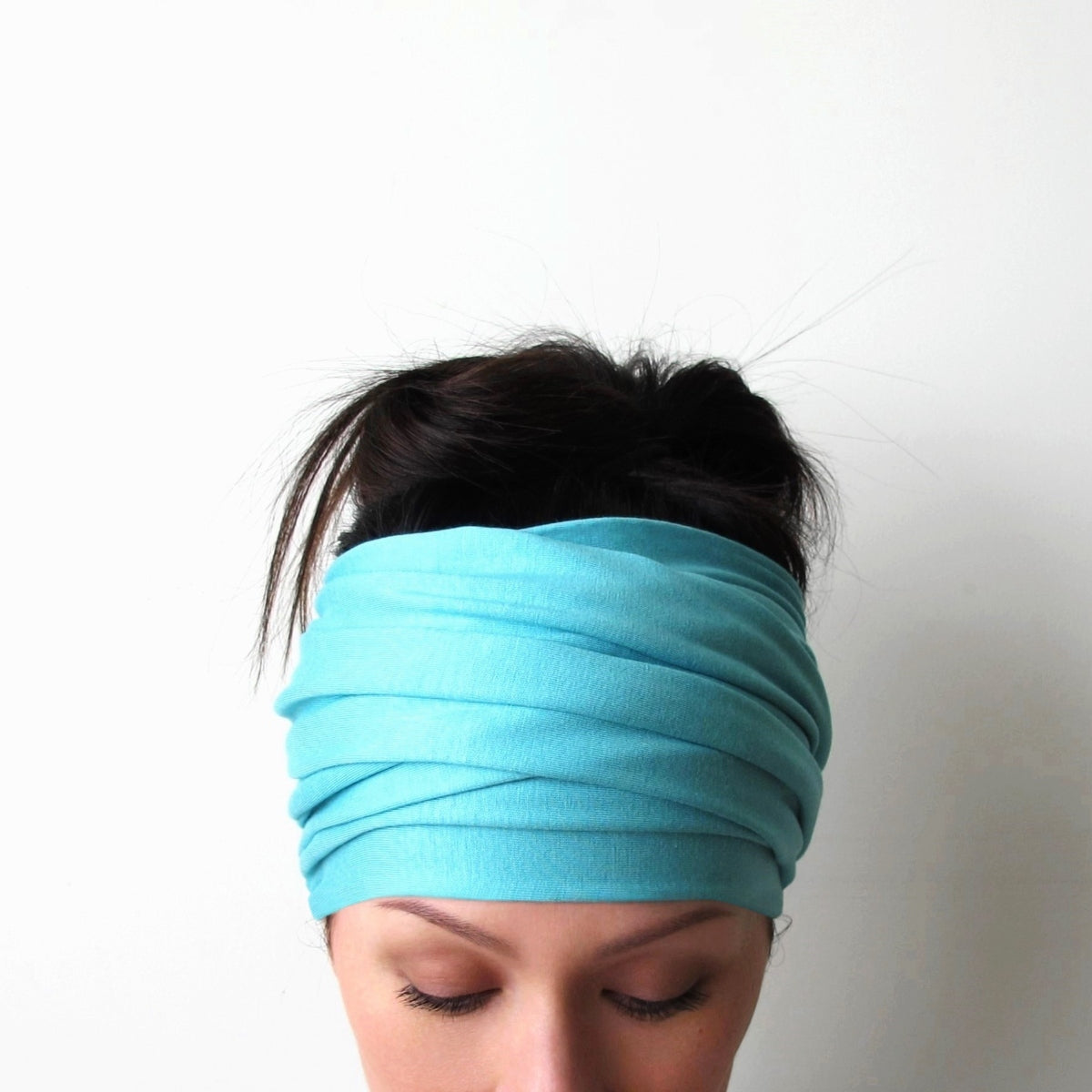 AQUA BLUE Head Scarf