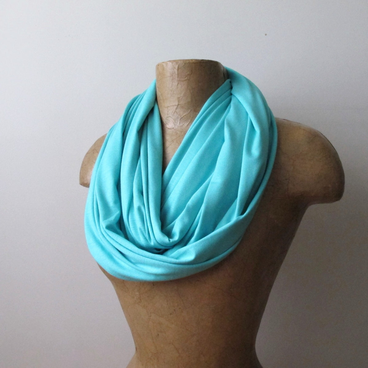 aqua blue ecoshag infinity scarf