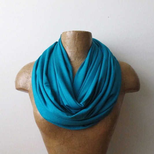 turquoise blue ecoshag infinity scarf