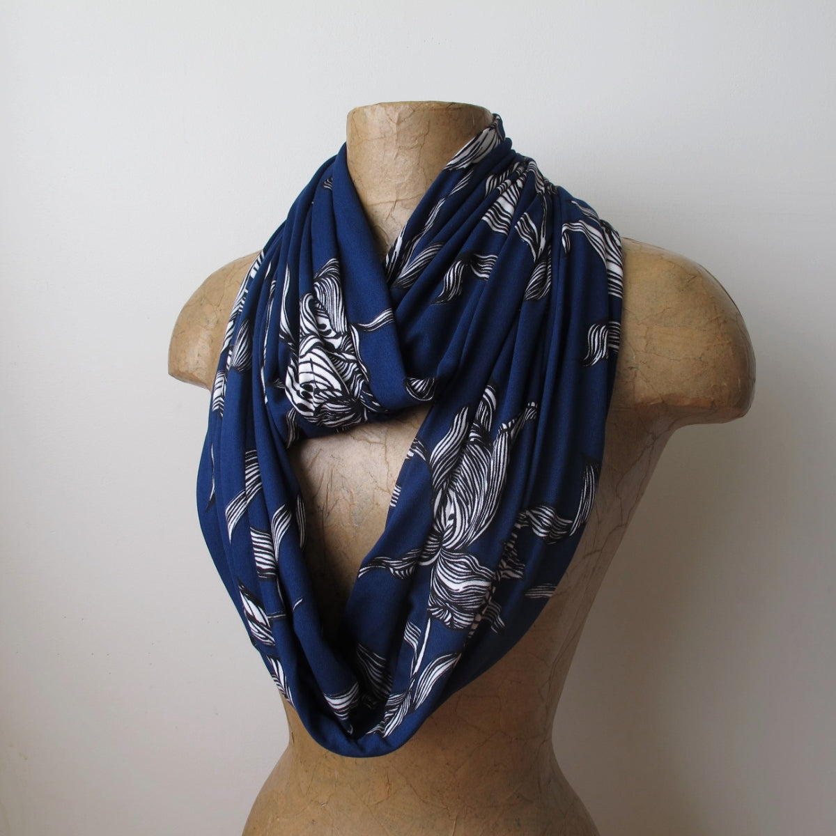 Notes on Blue Silk Scarf